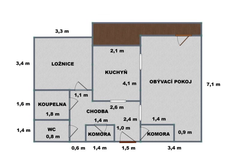 2+1 OKRUŽNÍ ULICE ZLÍN