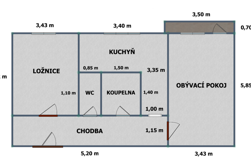 2+1 TŘÍDA SVOBODY, MALENOVICE