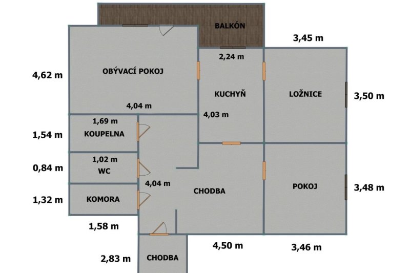 3+1 U TROJÁKU PO REKONSTRUKCI 