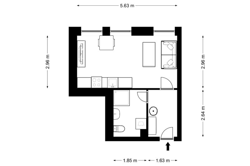 1+KK REZIDENCE ČECHOVA PŘEROV 25m2