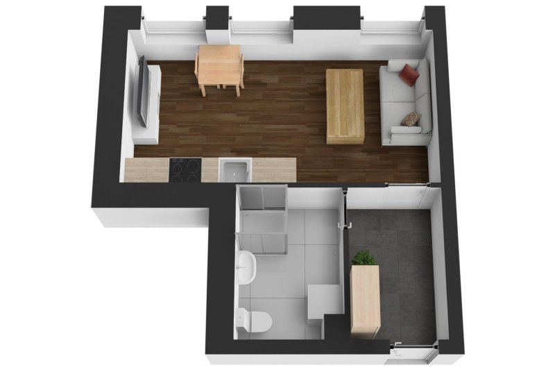 1+KK REZIDENCE ČECHOVA PŘEROV 25m2