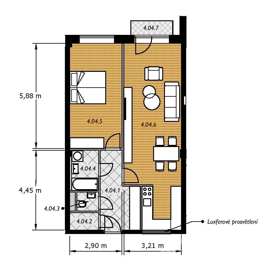 2+KK REZIDENCE ŠEVCOVSKÁ - CENTRUM ZLÍN