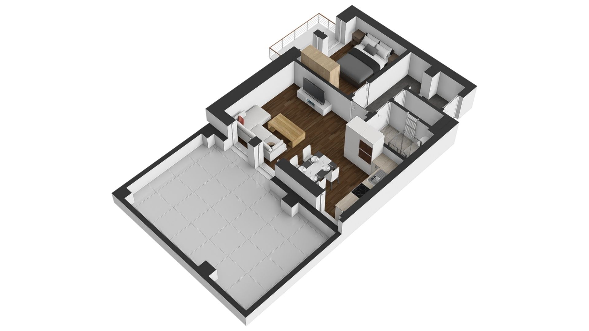2+KK REZIDENCE ČECHOVA PŘEROV 54m2 + TERASA 33m2