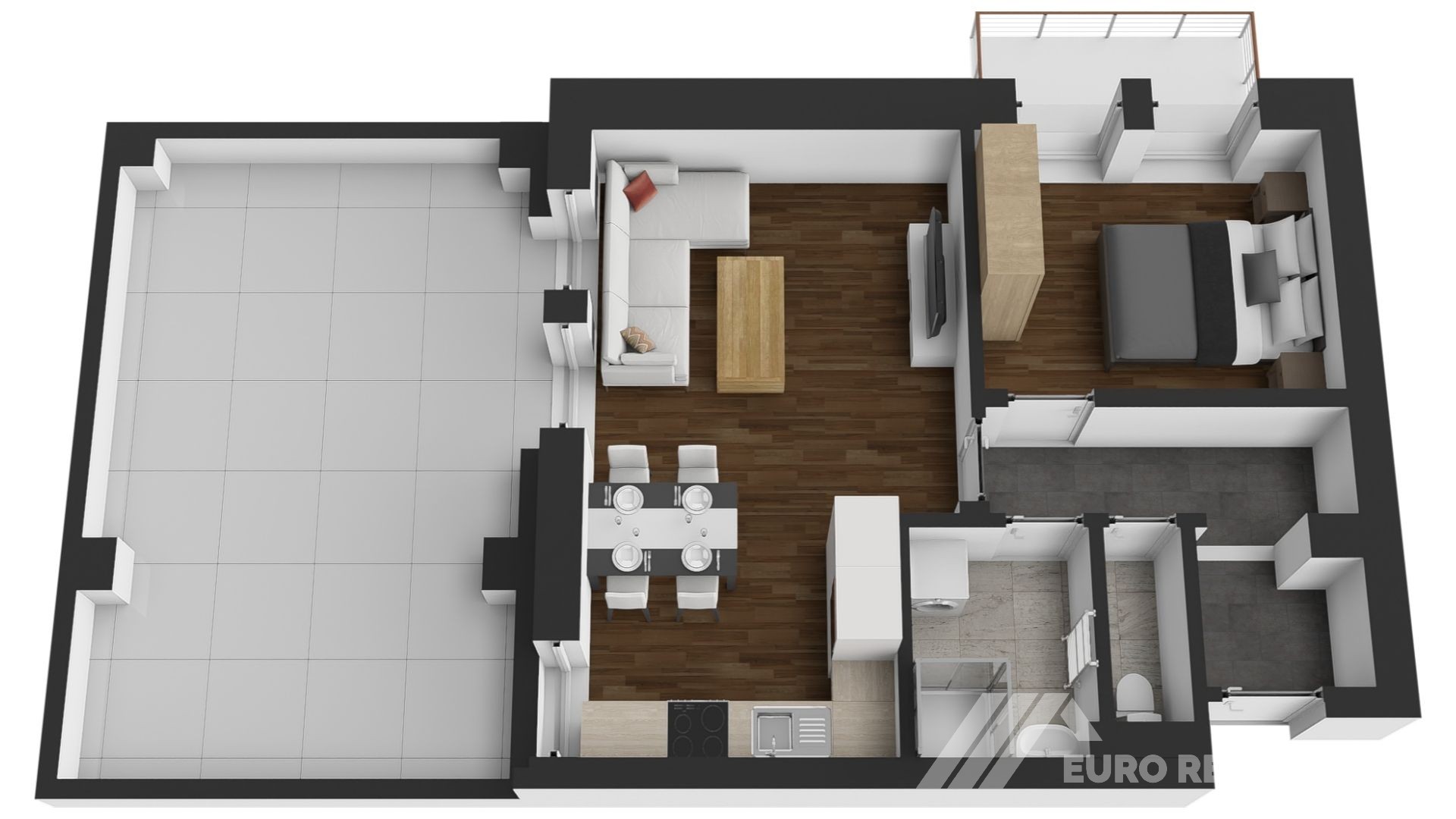 2+KK REZIDENCE ČECHOVA PŘEROV 54m2 + TERASA 33m2
