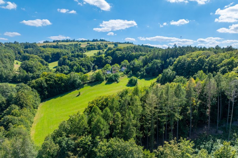 Usedlost Lipské Paseky, lesy a pozemky přes 70.000m2
