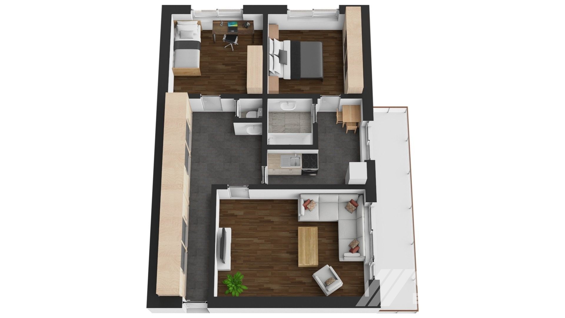3+1 CENTRUM MĚSTA, CIHLOVÝ BYT 72m2, K REKONSTRUKCI