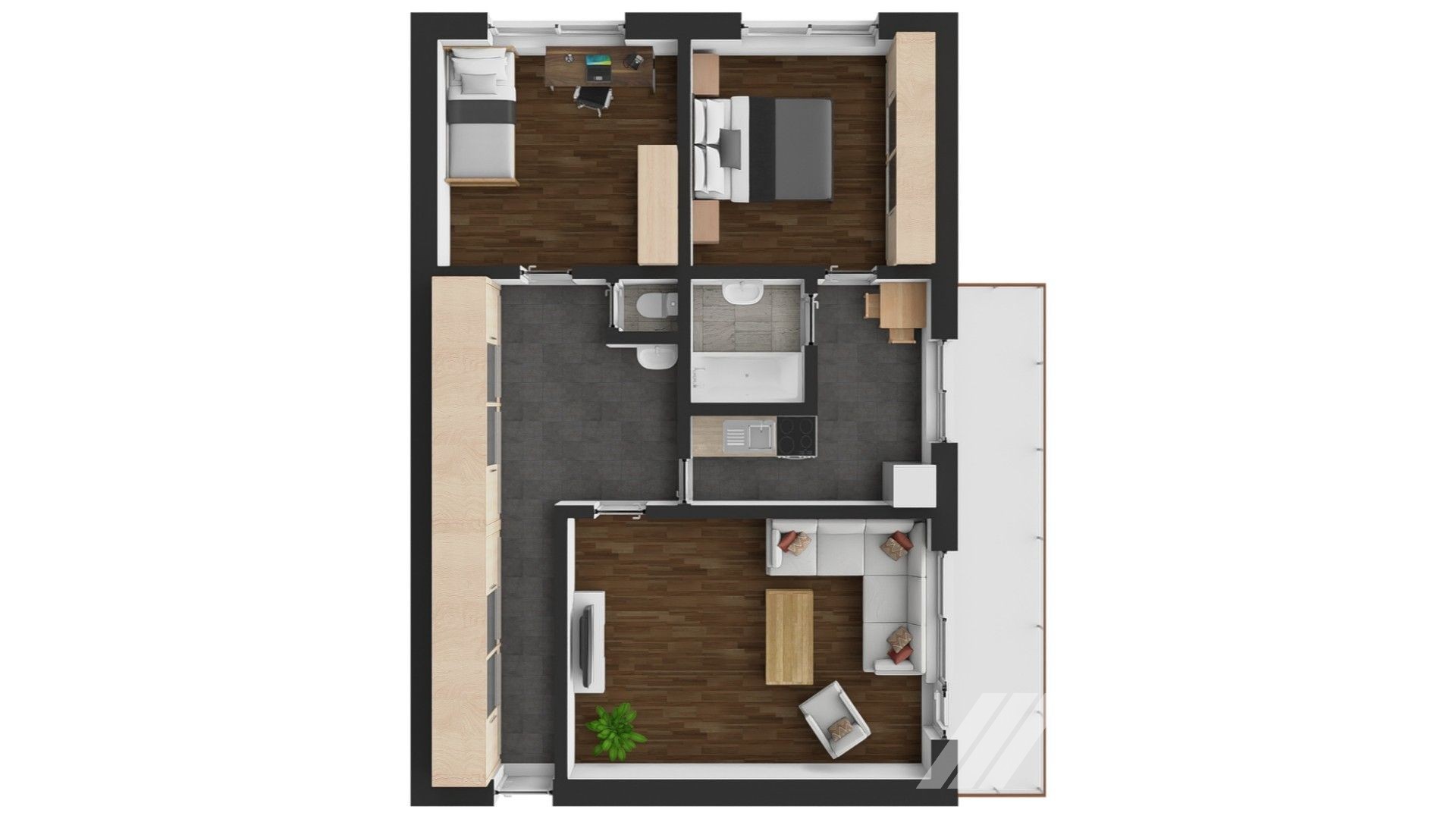3+1 CENTRUM MĚSTA, CIHLOVÝ BYT 72m2, K REKONSTRUKCI