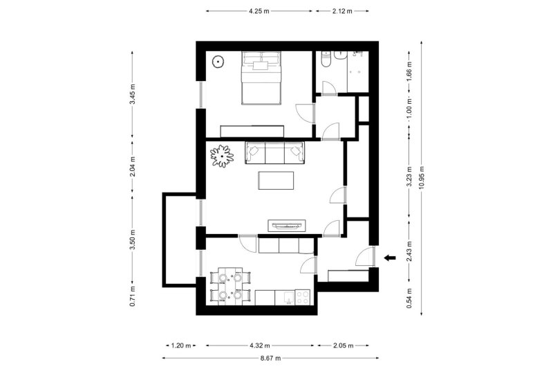 2+1 TŘ. T. BATI, ZLÍN, 62m2, LODŽIE