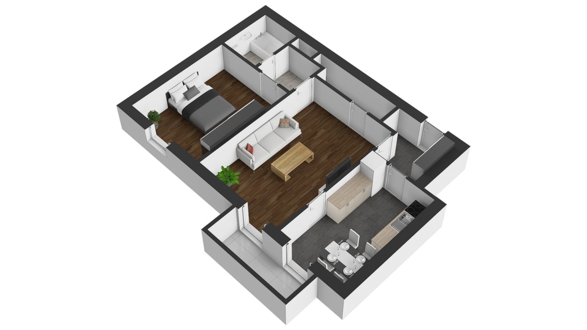 2+1 TŘ. T. BATI, ZLÍN, 62m2, LODŽIE
