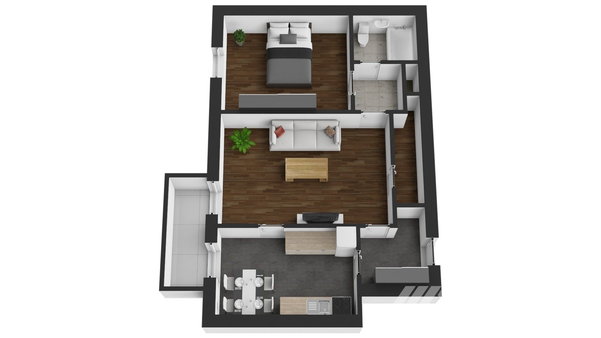 2+1 TŘ. T. BATI, ZLÍN, 62m2, LODŽIE
