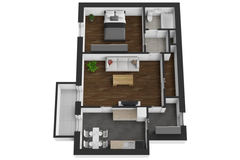 2+1 TŘ. T. BATI, ZLÍN, 62m2, LODŽIE