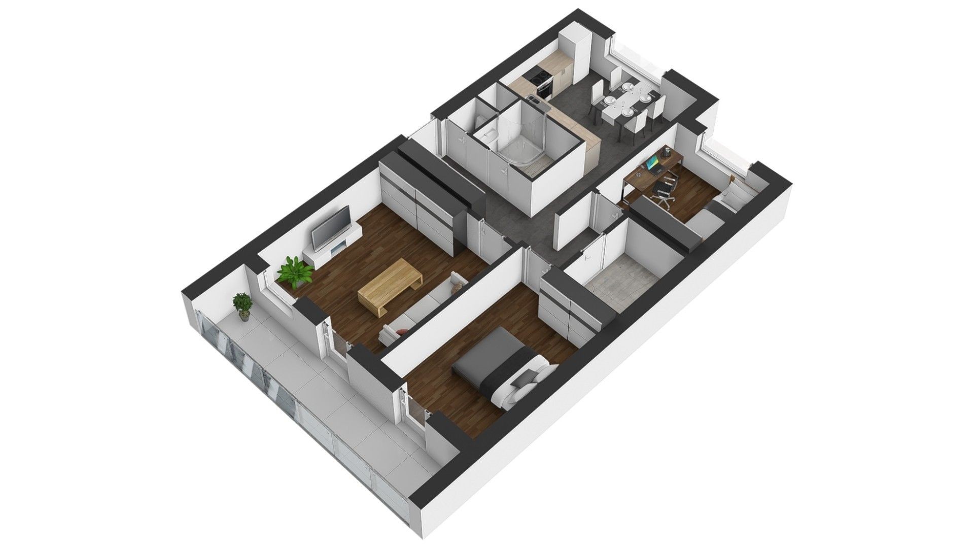 3+1 ULICE DĚTSKÁ ZLÍN 77 m2 + LODGIE, PO KOMPL. REKO