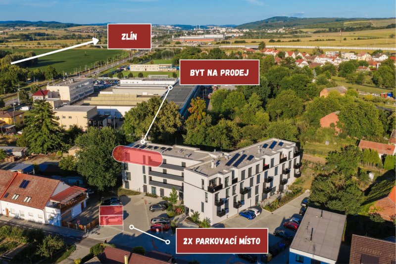3+kk nadstandard novostavba Otrokovice - Kvítkovice, včetně 2x parkovacího stání 