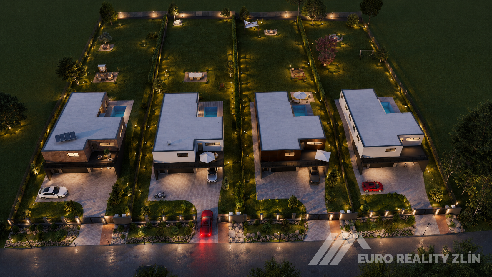 Stavební pozemek 1 429 m² Zlín, Ostrá Horka 