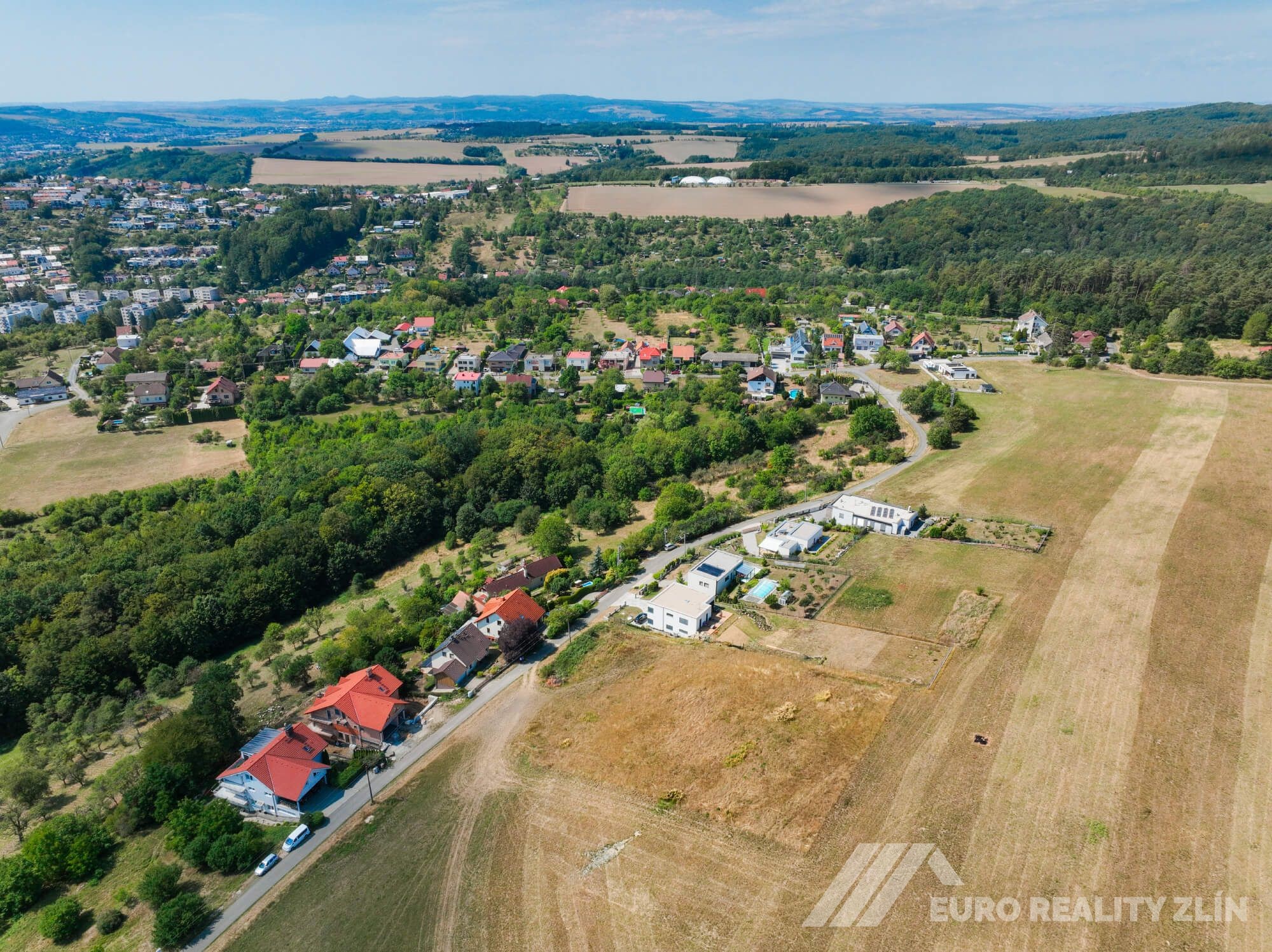 Stavební pozemek 1 429 m² Zlín, Ostrá Horka 
