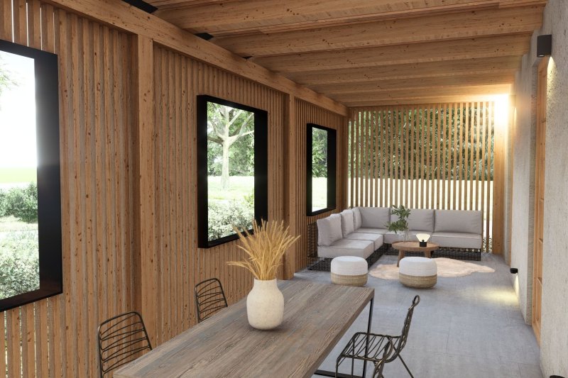 Living Hrozenkov – byt 3+kk s velkorysou terasou 30 m²