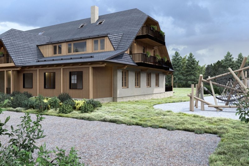 Living Hrozenkov – byt 2+kk s balkonem 7 m²