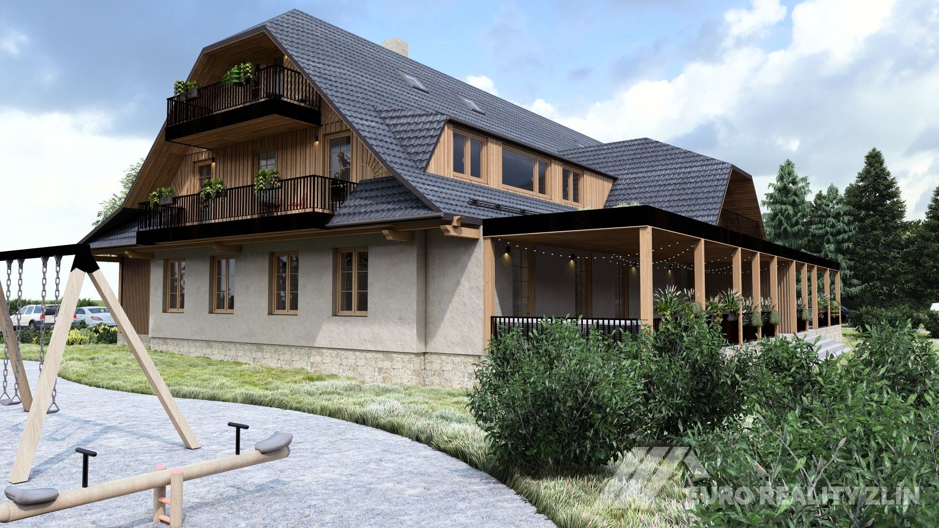 Living Hrozenkov – byt 1+kk s balkonem 7 m²