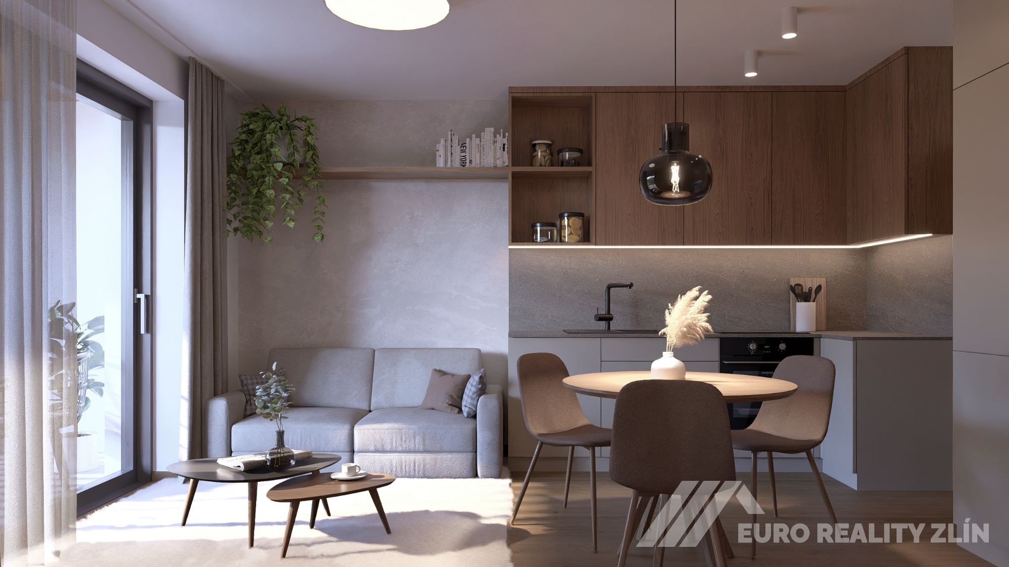 Living Hrozenkov – byt 1+kk s balkonem 7 m²