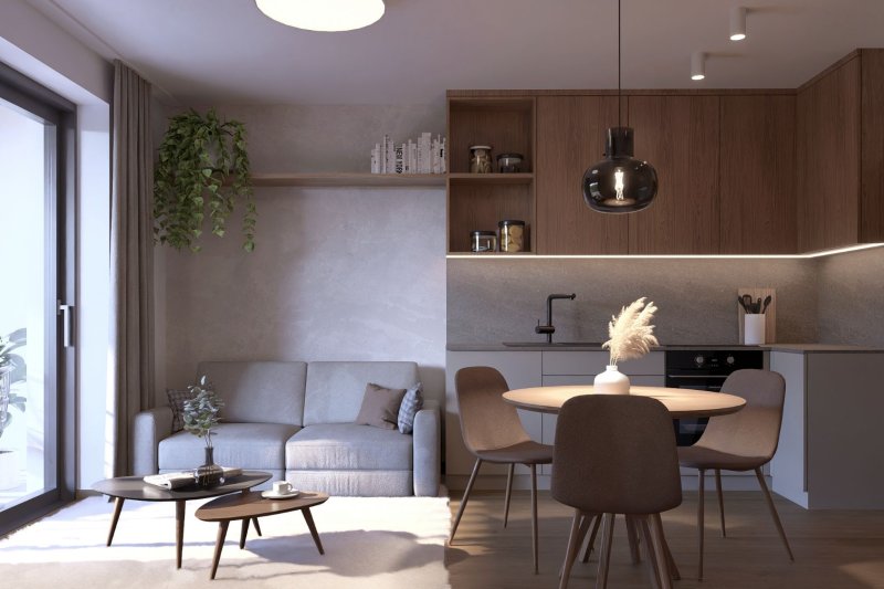 Living Hrozenkov – byt 1+kk s balkonem 7 m²