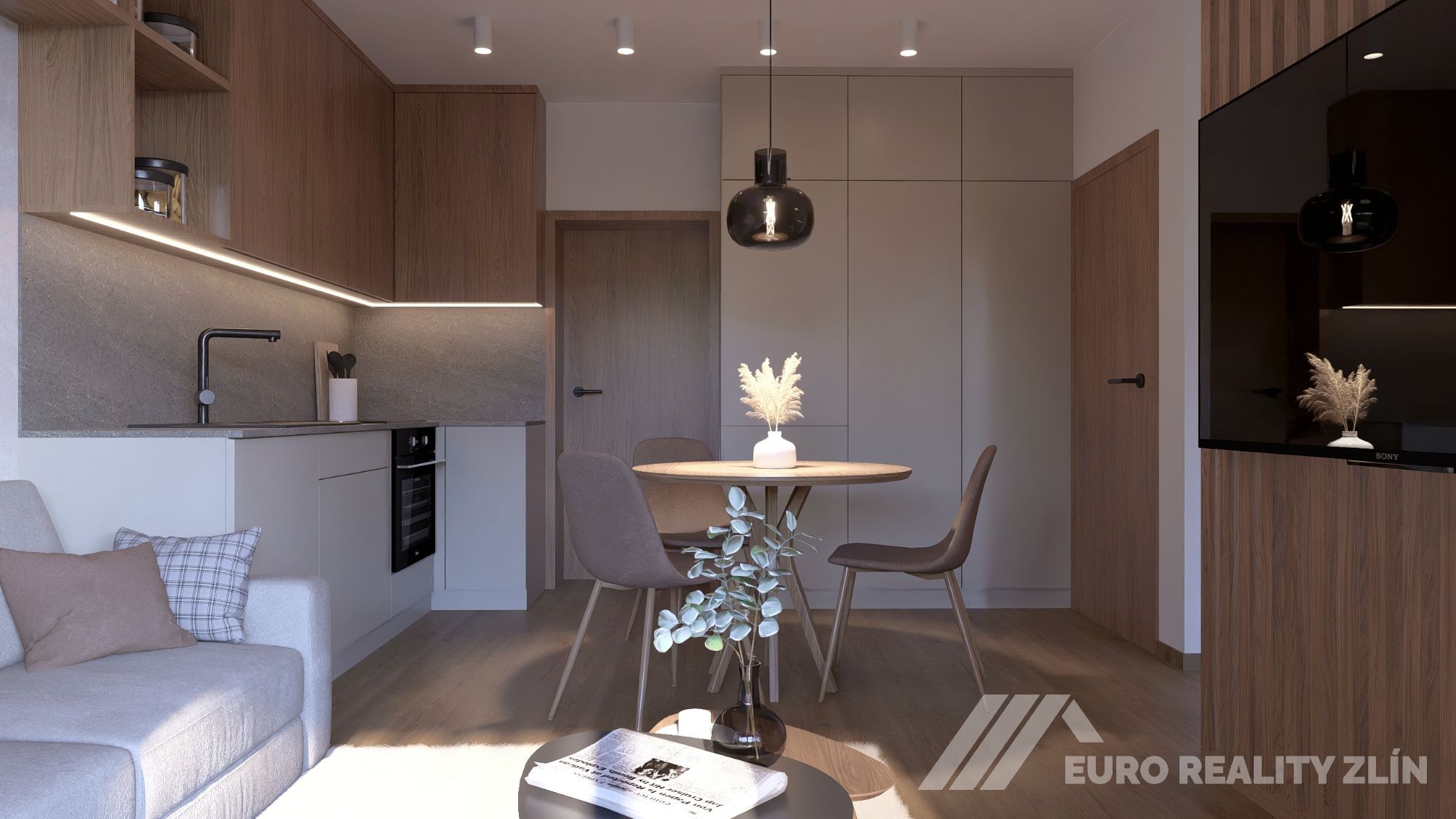 Living Hrozenkov – byt 1+kk s balkonem 7 m²