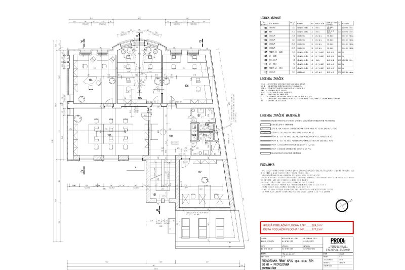 Pronájem reprezentativního komerčního objektu, 477 m2, parkování, Zlín