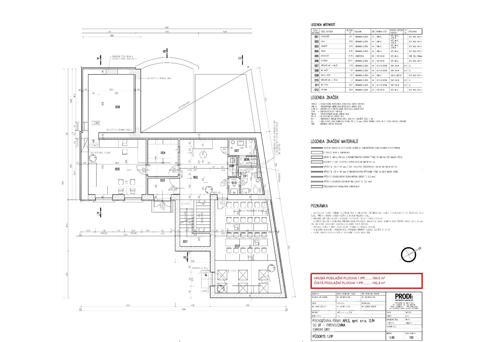 Pronájem reprezentativního komerčního objektu, 477 m2, parkování, Zlín