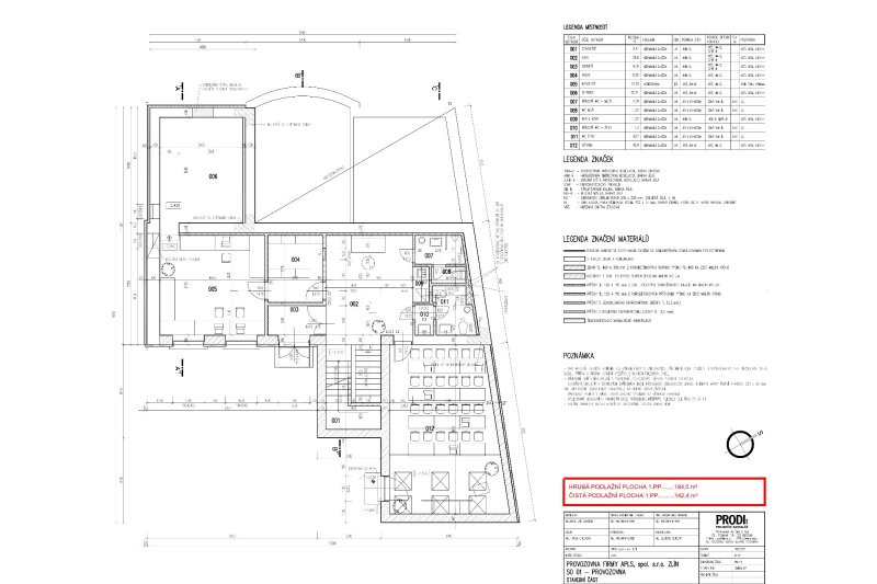 Pronájem reprezentativního komerčního objektu, 477 m2, parkování, Zlín