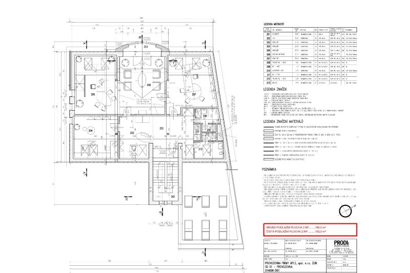 Pronájem reprezentativního komerčního objektu, 477 m2, parkování, Zlín